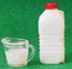 Dollhouse Miniature Measuring Cup with 1/2 Gallon Milk Bottle